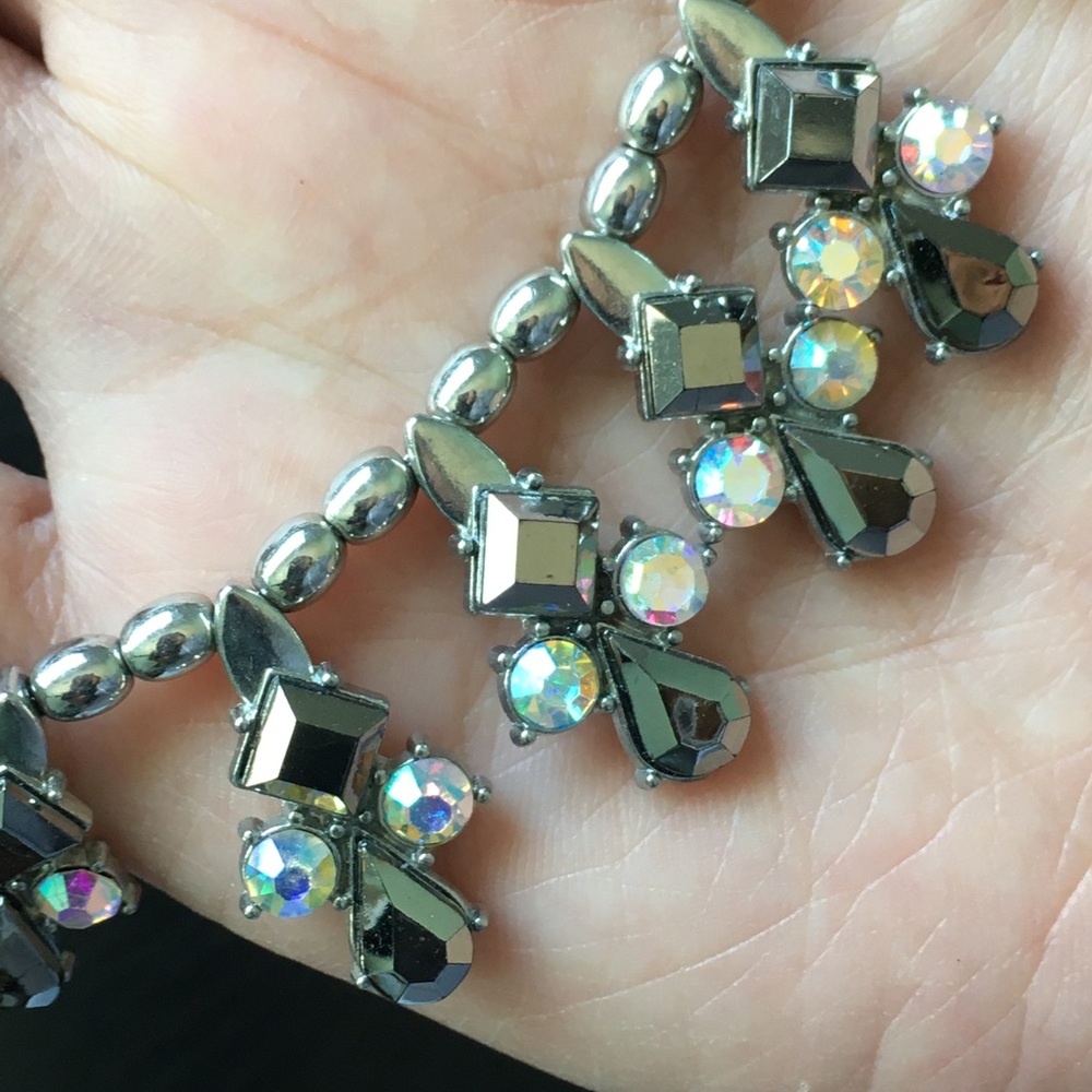 Iridescent Collar Statement Necklace